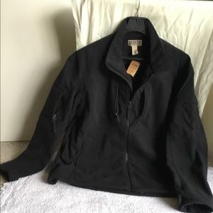 NWT Duluth Mens Shoreman Fleece Gridlock Jacket XL Black